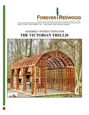 Forever Redwood THE VICTORIAN TRELLIS Assembly Instructions Manual
