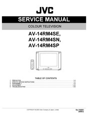 JVC AV-14RM4SP Service Manual