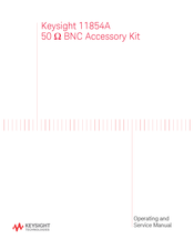 Keysight Technologies 11854A Operating And Service Manual