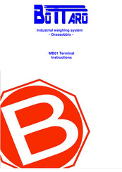 BOTTARO WEIGHING SYSTEMS MB01 Instructions Manual