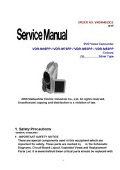 Matsushita Electric VDR-M55PP Service Manual