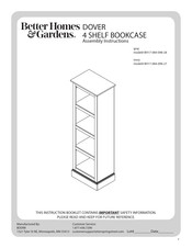 Better Homes and Gardens DOVER BH17-084-098-27 Assembly Instructions Manual