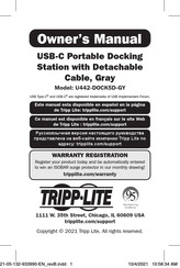 Tripp Lite U442-DOCK5D-GY Owner's Manual
