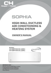 Cooper & Hunter Sophia CH-S36FTXW-SV Owner's Manual