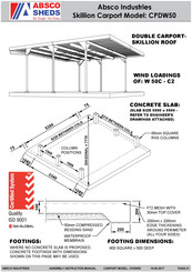 ABSCO SHEDS CPDW50 Assembly & Instruction Manual