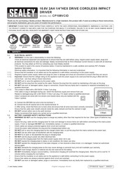 Sealey CP108VCID Manual