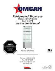 Omcan 34874 Instruction Manual