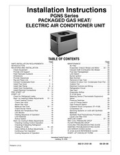 International comfort products PGN548090 Installation Instructions Manual