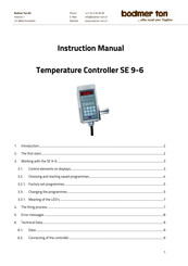 Bodmer Ton SE 9-6 Instruction Manual