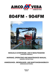 Hyva AMCO VEBA 804FM Warning, Operating And Maintenance Manual