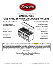 Entree R6-G12-N Installation & Operation Manual