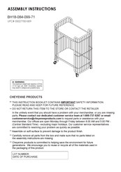 Cheyenne BH18-084-099-71 Assembly Instructions Manual