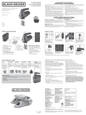 Black & Decker HELIX MX610 Series Use And Care Manual