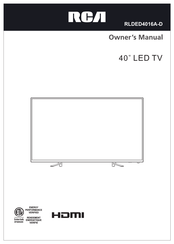 Rca RLDED4016A-D Owner's Manual