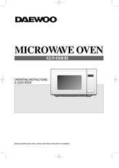 Daewoo KOR-6NMB5 Operating Instructions & Cook Book