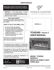 Town & Country Fireplaces TCWS38D User Manual