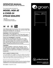 Unified Brands Groen NGB-3E Operator's Manual