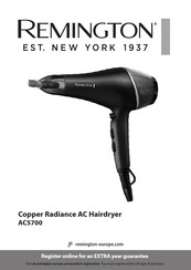 Remington Copper Radiance AC5700 Quick Start Manual