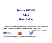Zte Telstra 4GX HD User Manual