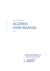 LAPLACE INSTRUMENTS AC2000A User Manual