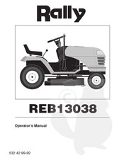 Rally REB13038 Operator's Manual