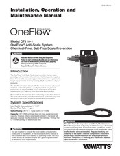 Watts OneFlow OF110 Installation, Operation And Maintenance Manual