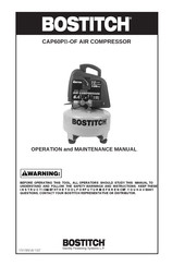 Bostitch CAP60PB-OF Operation And Maintenance Manual