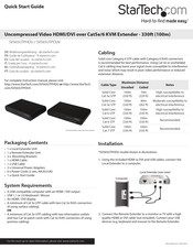 StarTech.com SV565UTPDUV Quick Start Manual