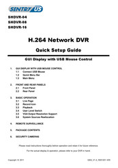 Sentry SHDVR-08 Quick Setup Manual