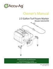 PBZ Accu-Ag AA25GFM Owner's Manual