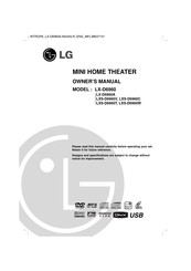 LG LX-D6960 Owner's Manual