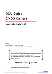 Toshiba teli DDU Series Instruction Manual