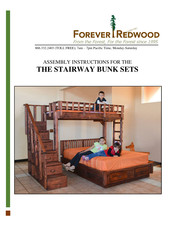 Forever Redwood THE STAIRWAY BUNK SET Assembly Instructions Manual