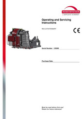 Rosensteiner RS-Q STATIONARY Operating, And Servicing  Instructions
