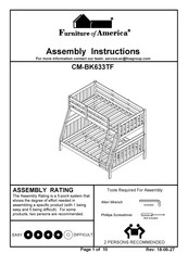 Furniture of America CM-BK633TF Assembly Instructions Manual