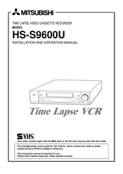 Mitsubishi HS-S9600U Installation And Operation Manual