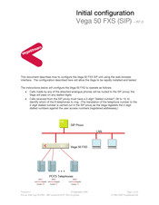 VegaStream Vega 50 FXS Manual