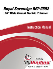 Royal Sovereign RET-2002 Instruction Manual