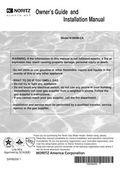 Noritz N-084M-CA Owner's Manual And Installation Manual