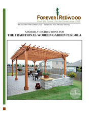 Forever Redwood THE TRADITIONAL WOODEN GARDEN PERGOLA Assembly Instructions Manual