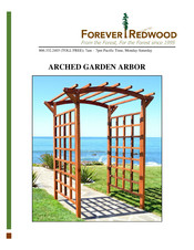 Forever Redwood ARCHED GARDEN ARBOR Manual