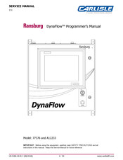 Carlisle Ransburg DynaFlow A12233 Service Manual