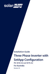 SolarEdge SE17K-AU Installation Manual