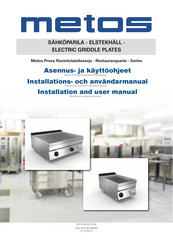 Metos 76EFTCRT Installation And User Manual