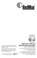 RedMax 967 671401-00 Operator's Manual