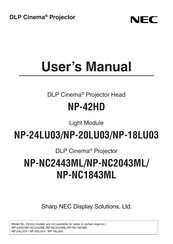 Nec NP-42HD User Manual