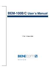 BENECOM BEM-100B User Manual