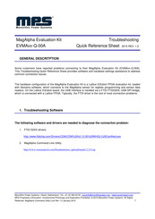 Mps MagAlpha EVMA Q-00A Series Troubleshooting