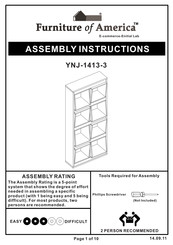 Furniture of America YNJ-1413-3 Assembly Instructions Manual