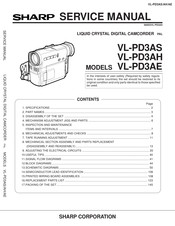 Sharp VL-PD3AE Service Manual